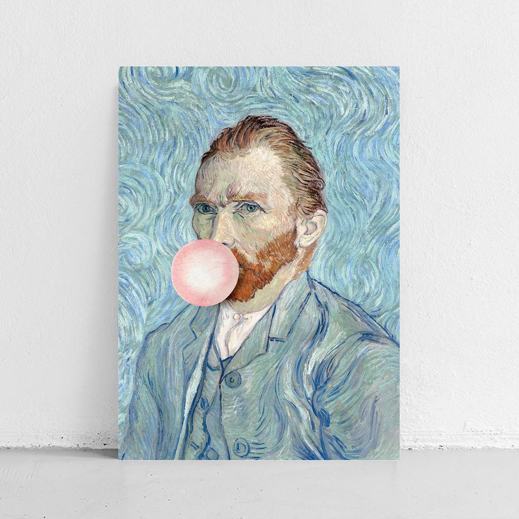 Vincent Van Gogh Canvas Print with Pop Art Balloon
