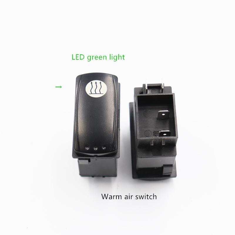 

1 шт., высококачественный водонепроницаемый и пыленепроницаемый кулисный переключатель, инженерный автомобиль/сельскохозяйственный автомобиль/переключатель для лодки, светодиодный светильник 12 В-24 В Warm air switch