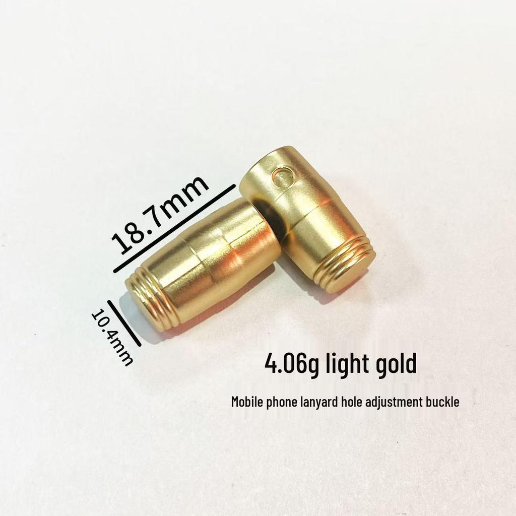 Gold Dog Buckle Zinc Alloy Phone Lanyard - Versatile DIY Hanging Chain Accessory