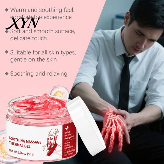 Moisturizing Massage Gel 1/2Pcs Body Soothing Thermal Gel, Natural Herbal Deep Muscle Relief Tissue Cream, Firming & Smoothing Skin Moisturizer Cream