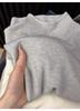 Retro Green Age-Defying Layered Sweater: Women's Soft Half-High Collar Knitwear for Autumn/Winter