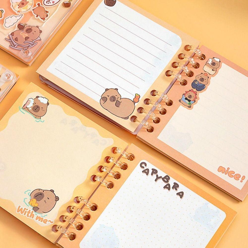 

Hand Ledger Acrylic Shaking Capybara Book Notepads Kapibara Notebook Capibara Pocket Book Study