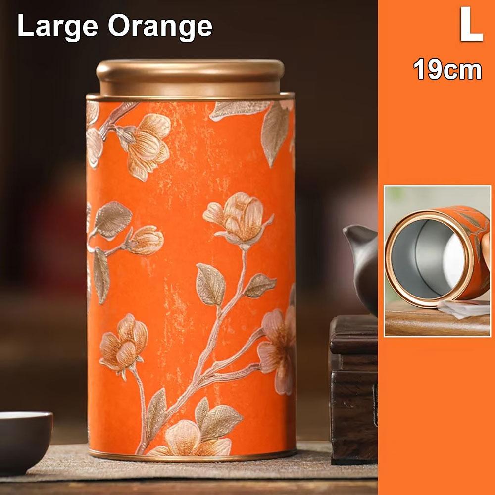 1Pcs Durable 10/19cm Empty Tea Can Green Black Tea Packaging Tea Sealed Jar Household Small Tinplate Storage Can