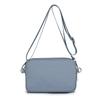 Borsa piccola da donna, borsa a tracolla, in nylon, quadrata, multitasche, tinta unita