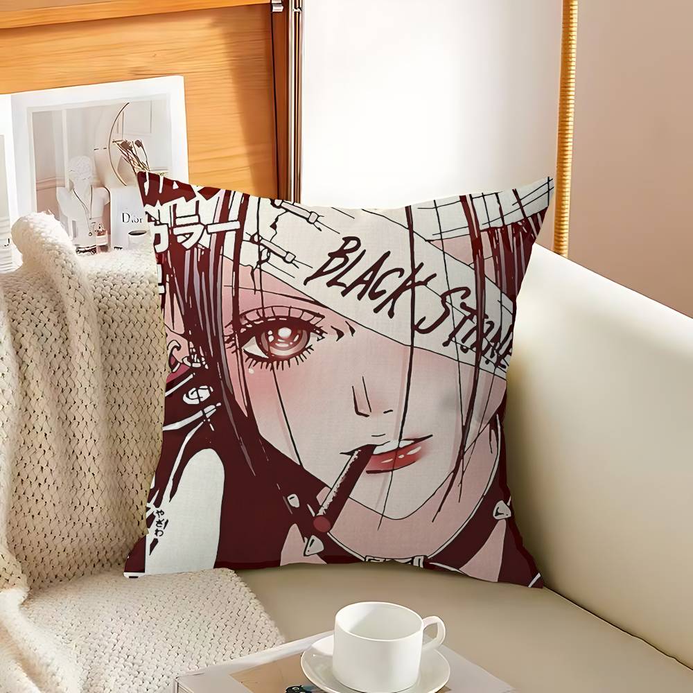 Popular N-Nana Anime Decorative Room Aesthetics Pillow Case Home Decor Bedroom Sofa Bed Couch Pillow Cover 45x45