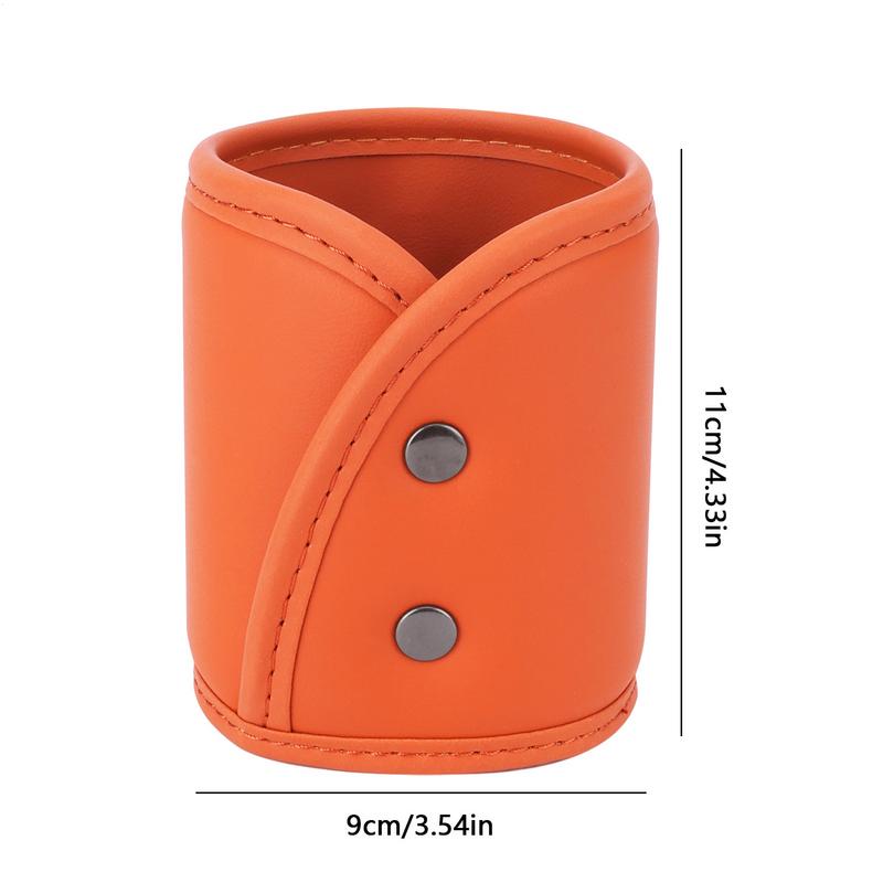 Car Door Cup Holder Leather Gap Drink Storage Box Multi-Functional Back Seat Cup Holder Organizer Automotive Interior