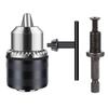Drill Chuck with Key 1.5-10mm Drill Press Chuck Replacement 3/8-24UNF Mount for Impact Driver Power Drill Press Chuck with Key
