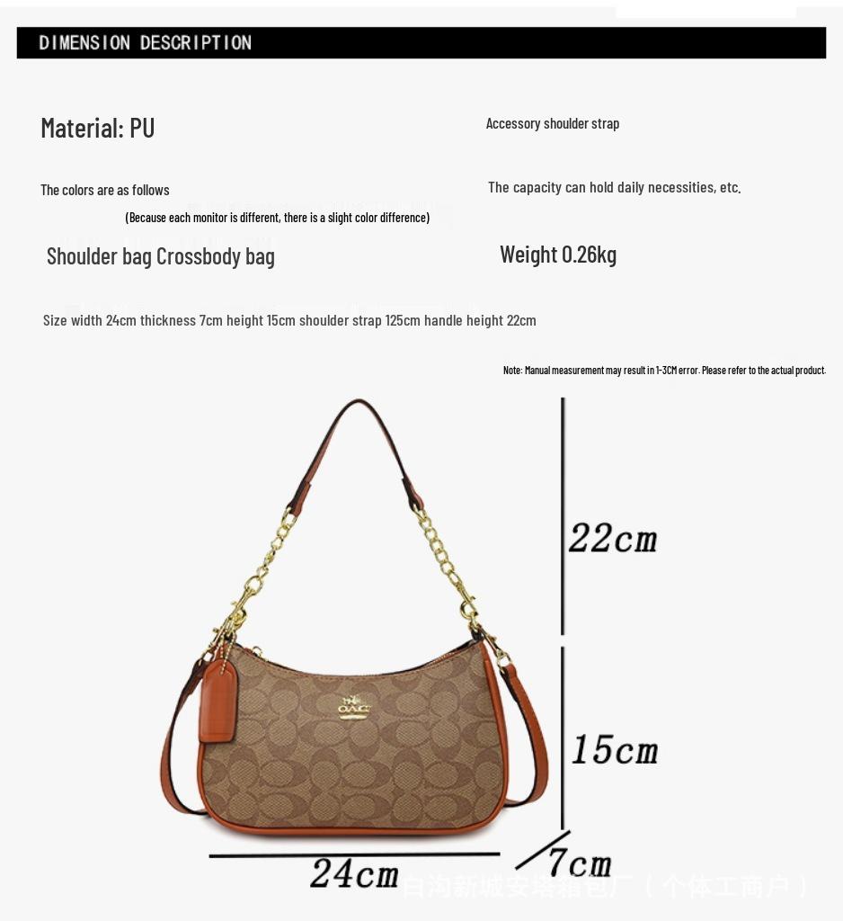 Trendige Damen-Achsel-Umhängetasche - Modisch, vielseitig, hochwertiges Ein-Schulter-Design