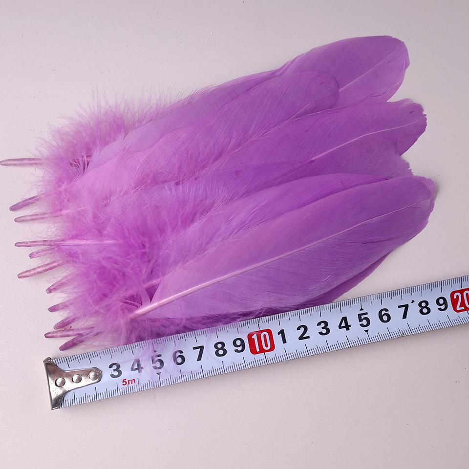 100Pcs Colored Goose Feathers for Decorating Christmas Crafts Dress Jewelry Fringe Accessories 6-8 inch 15-20CM