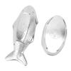 Fish Shaped Grilling Pan Uniform Heating Aluminum Alloy Fish Serving Pan for Hotel Restaurants