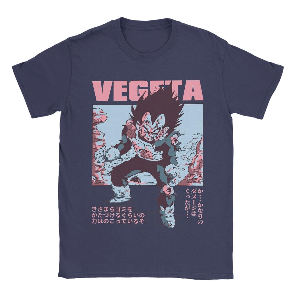 Distressed Saiyan Battle Hardened DDragon Ball Z Vetega T Shirts for Unisex Pure Cotton TShirts Tee Shirt Short Sleeve Plus Size