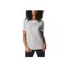 Adidas Originals Trefoil Striped Logo Print Sports Training Crew Neck Short Sleeve T-Shirt Women Tops Gray BK7131