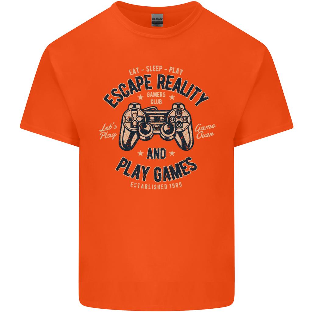Escape Reality and Play Games Unisexs Light Cotton TShirt