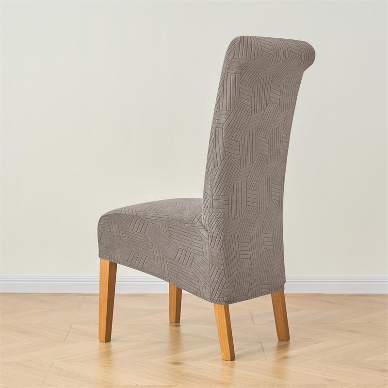 1/2Pcs Nordic Xl Size Dining Chair Cover Solid Color Washable Chair Slipcover Removable Elastic Seat Case El Banquet Home