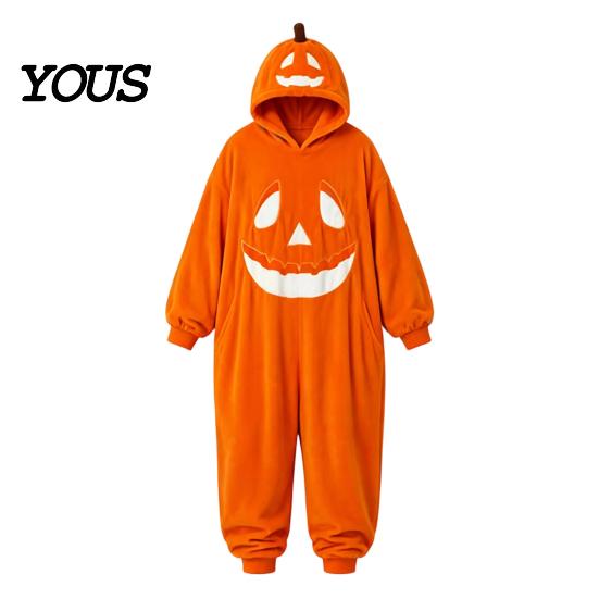 Apģērbs Hallowīna ķirbju vienas daļas pidžama