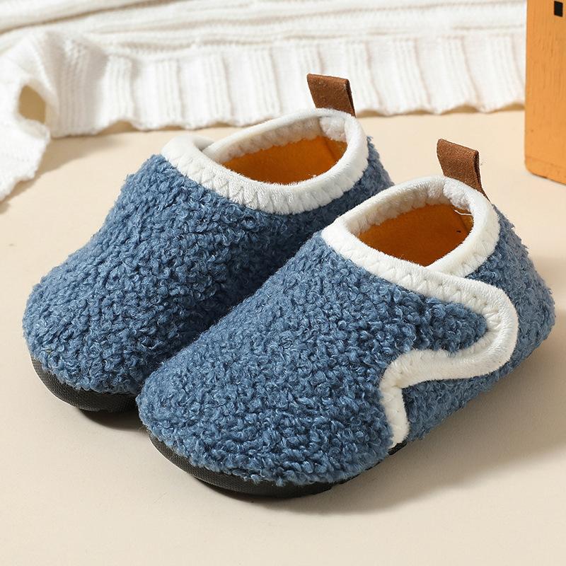 Chaussons d'intérieur d'hiver doublés de peluche pour femme - Pantoufles à enfiler douces doublées de peluche avec , Doublure intérieure douillette en peluche toutes saisons, Chaussures d'intérieur décontractées