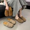 One-pedal Soft-soled Bag Head Slippers Women's Summer Wear 2025 New Hollow Retro Woven Lazy Flat Slippers