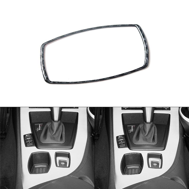 Carbon Fiber Car Interior Center Console Gear Shift Panel Frame Trim Sticker For BMW Z4 E89 2009-2016 Auto Styling Accessories