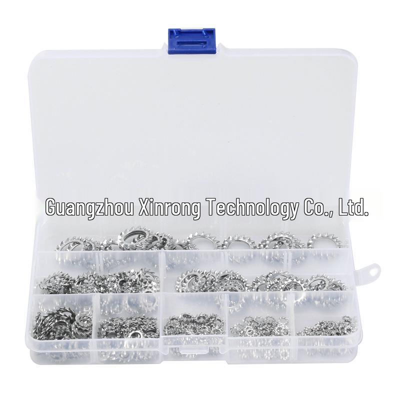 304 Stainless Steel Serrated Lock Washers - 300PCS Anti-Slip Daisy Set