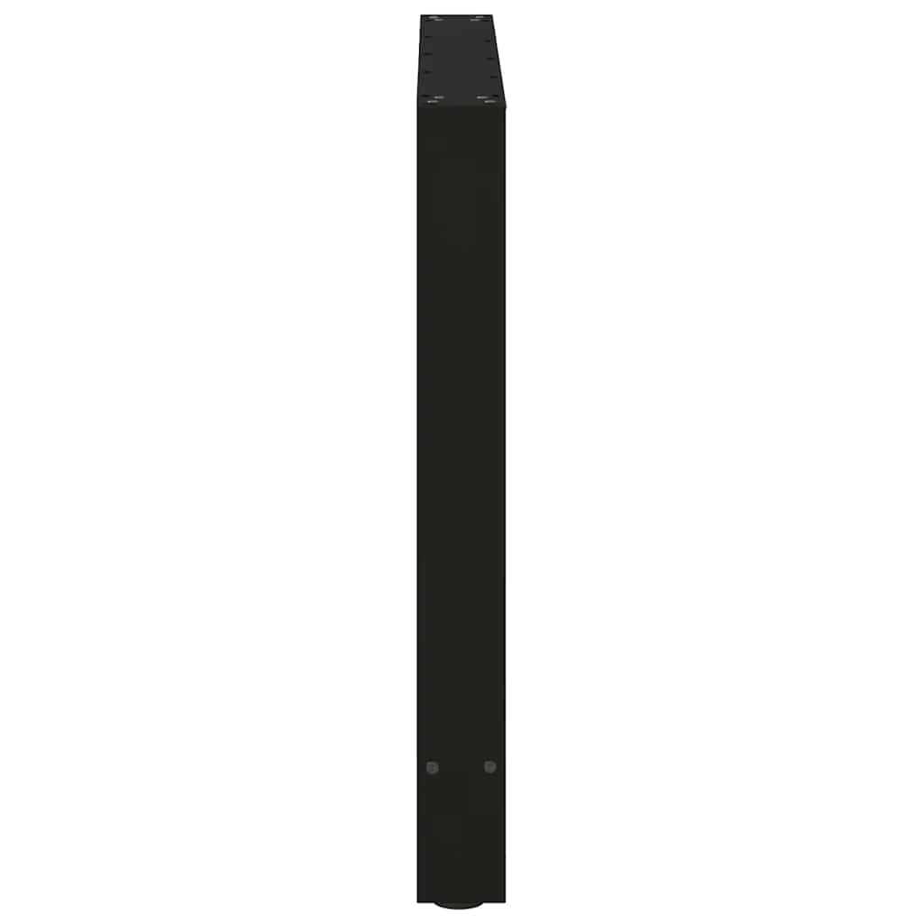 Vidaxl Nogi Do Stolika Kawowego, Czarne, 2 Szt., 80X(72-73) Cm, Stal