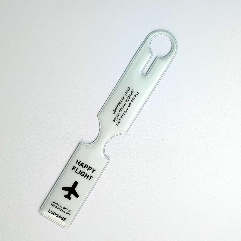PVC Aircraft Luggage Boarding Pass Luggage Tags Anti Loss Suitcase Tags Luggage Tag Name ID Address Label Travel Accessories
