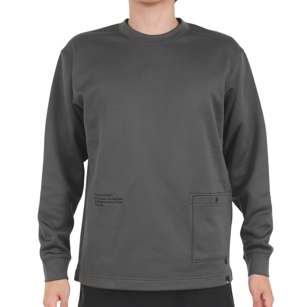 Jack Wolfskin Men's High-Performance Tech Sweatshirt (High-Power Stretch) [5032371 / THERMO PO V2] 6350_phantom Asia_S