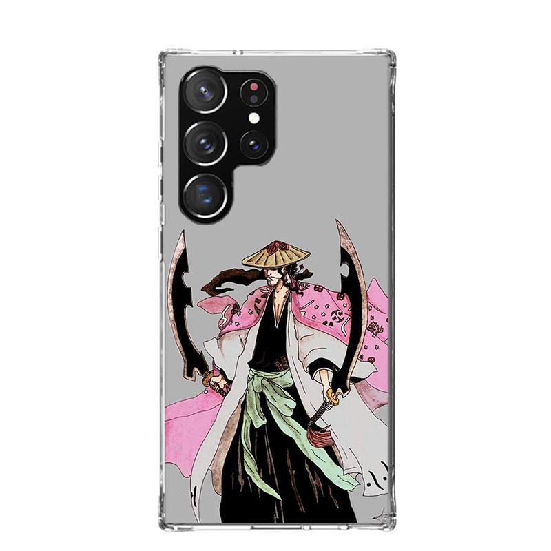Bleach Kyoraku Shunsui Phone Case For Samsung Galaxy S26 Ultra S23 S24 S25 Edge S20 FE S21 S22 Plus Soft Print Shell Cover Funda