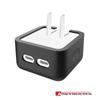 Foldable 40W PD Dual USB-C Power Adapter with Silicone for Apple Devices