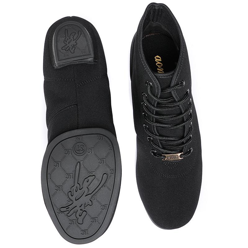 New Women Ballroom Latin Dance Shoes Jazz Modern Dance Shoes Lace Up Dancing Boots Black Sports Dancing Sneakers