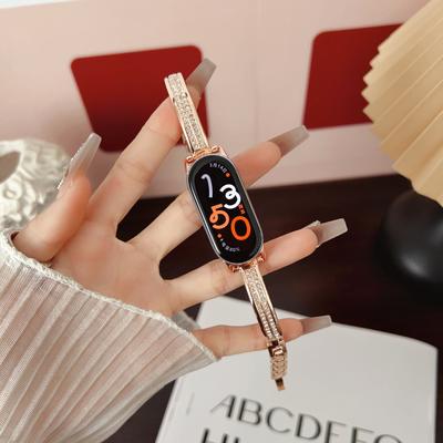 Double Row Diamond Bracelet Bracelet Is Suitable For Xiaomi Mi Bracelet 9 Wristband Mi 8Pro Metal Redmi Watch45