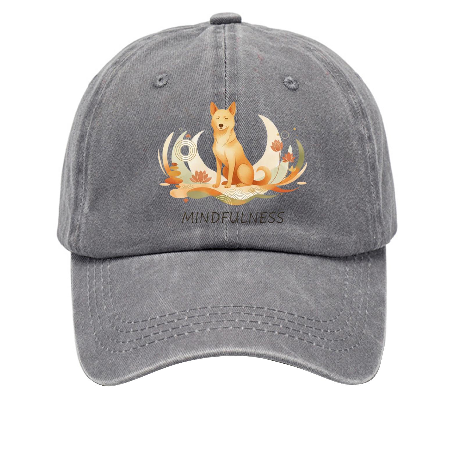 Хлопковая бейсболка с принтом, потертая, с мягким верхом, джинсовая шляпа, винтажная шляпа