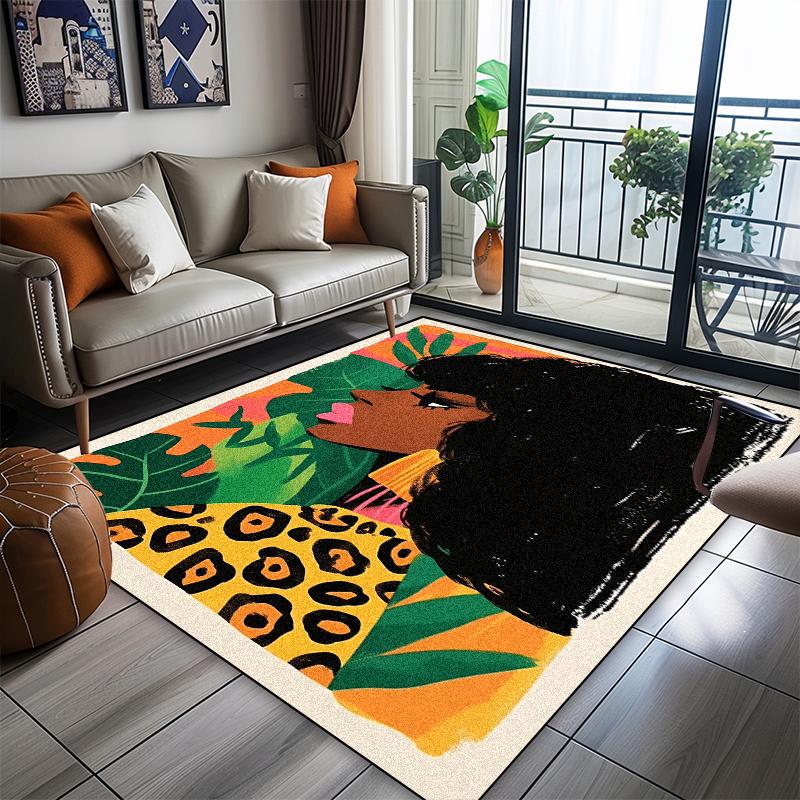 Abstract Animal Carpet Living Room American Style Home Decoration Lint-free Rugs Bedroom Lounge Coffee Tables Non-slip Floor Mat