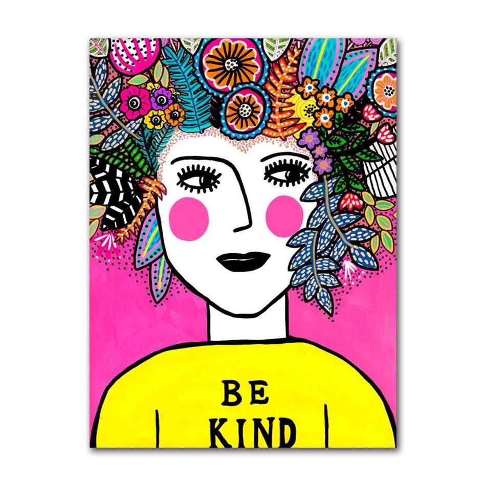 Nordic Posters and Prints for Room Decoration, Wall Photos, Colorful Flower, Rainbow, Cup, Lady Leopard, Canvas Painting
