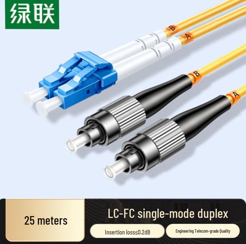 

Ugreen LC-FC Single Mode Dual Core Fiber Optic Patch Cable