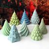 Flexible Silicone Mold Handmade Scented Candle Mould Geometric Christmas Tree Aromatherapys Mold Home Decorations