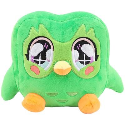 20cm Lovely Green Duo Plushie of Duo The Owl Cartoon Anime Duolingo Owl Plush Toy Soft Stuffed Animal Plushie Kids Birthday Gift