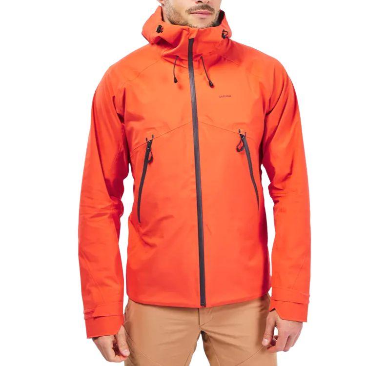 DECATHLON MH500 Waterproof, Windproof, And Breathable Windbreaker Jacket Men's Orange 8862098