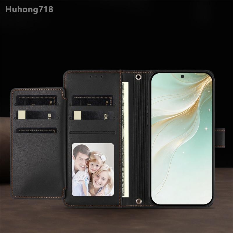 For OPPO Reno 12 FS 12F 15 15F 14F Max Pro Mini 4G 5G Flip Wallet Case Leather Cover With Card Slot Silicone Hand Strap Wireless Charging