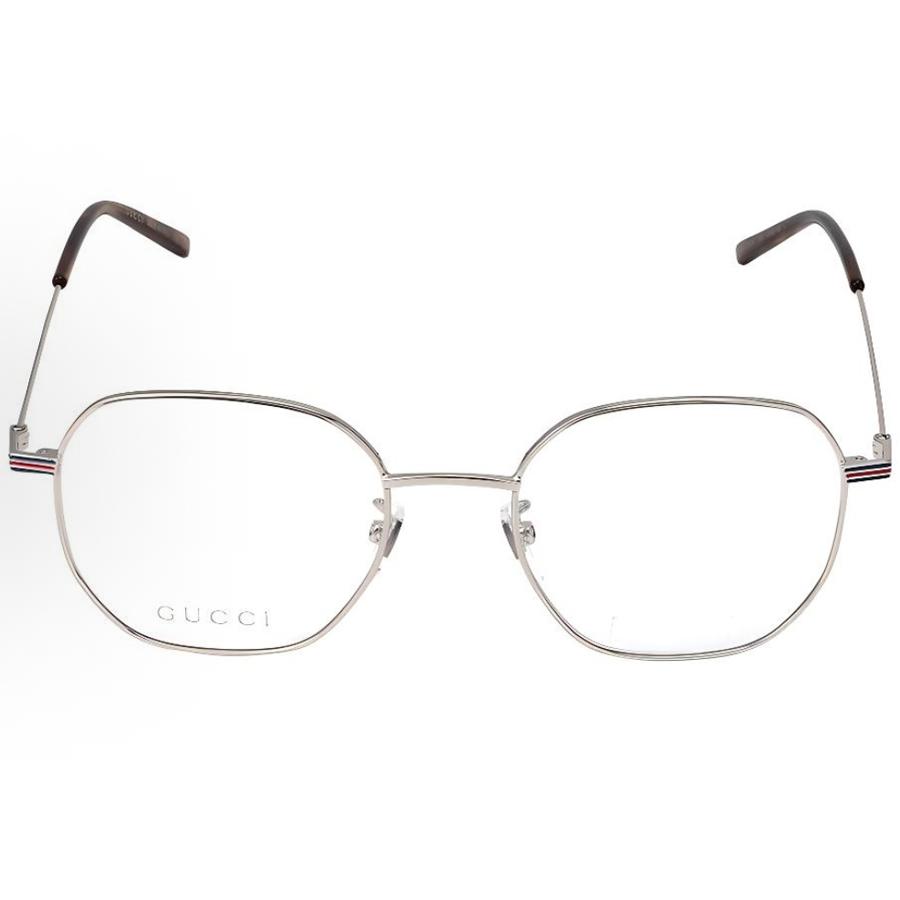 Gucci GG1125OA-003 Silver Metal Eyeglass Frames for Men and Women - Luxury Optical Glasses