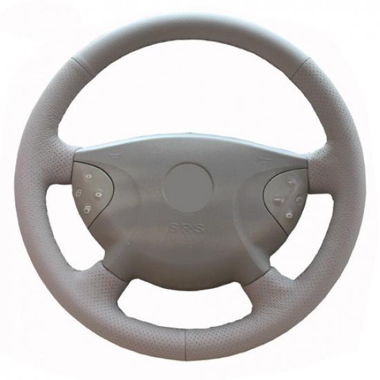 Beige Car Steering Wheel Cover for Mercedes Benz E63 W210 E240 E280 E320 02-2005