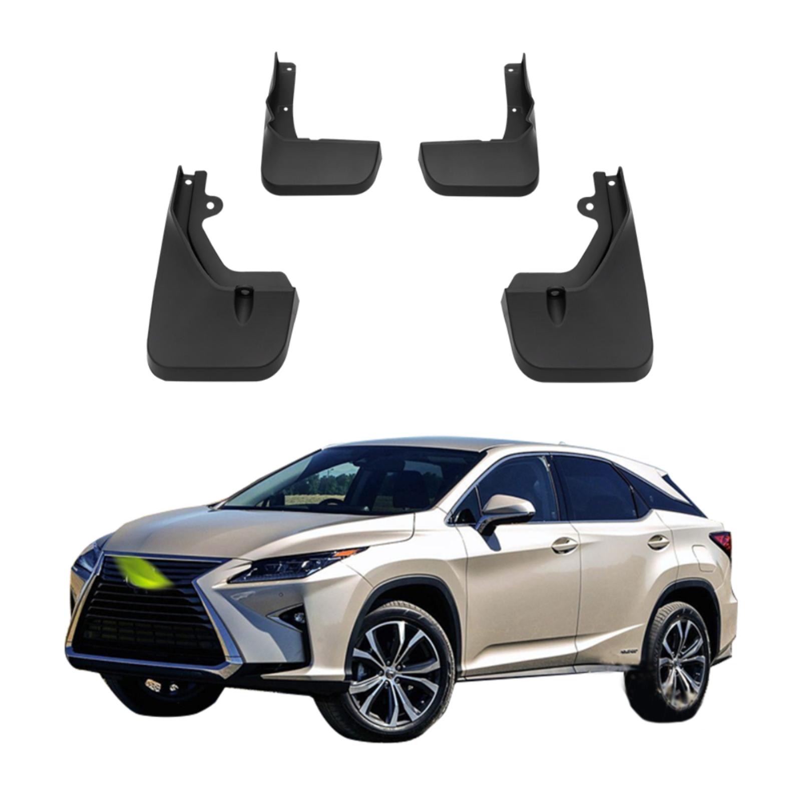 

4PCS Car Mud flaps Splash Guards Mudguards Car Mud Flaps Compatible with LEXUS RX RX350 2016 2017 2018 2019 LK-08 чёрный