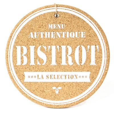 [A1744] - Manyetik mantar nihale 'Bistrot' bej beyaz - 19 cm