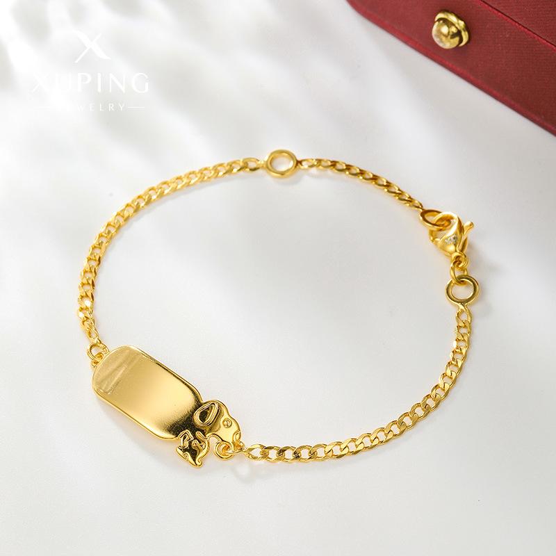 Luxury Pure Gold real gold Women s Simple Square Bracelet золотой