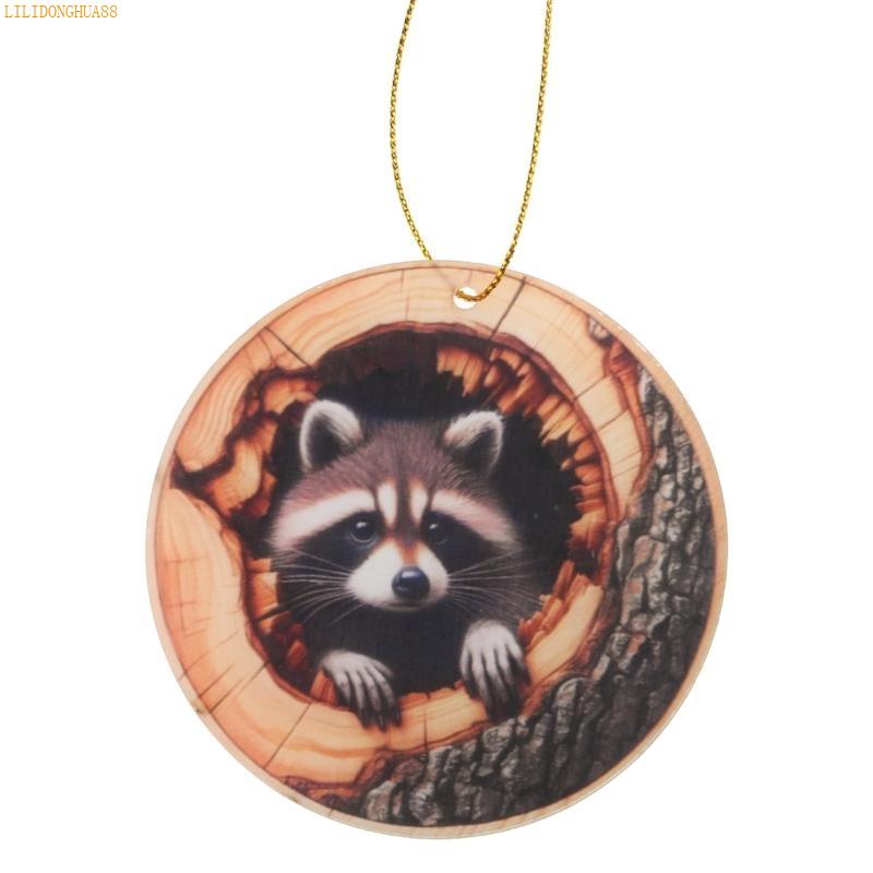 K1AE Festival Owl Styles Christmas Tree Hanging Ornament Craft of Sturdy 2D Acrylic Accessory for Home Decoration Use