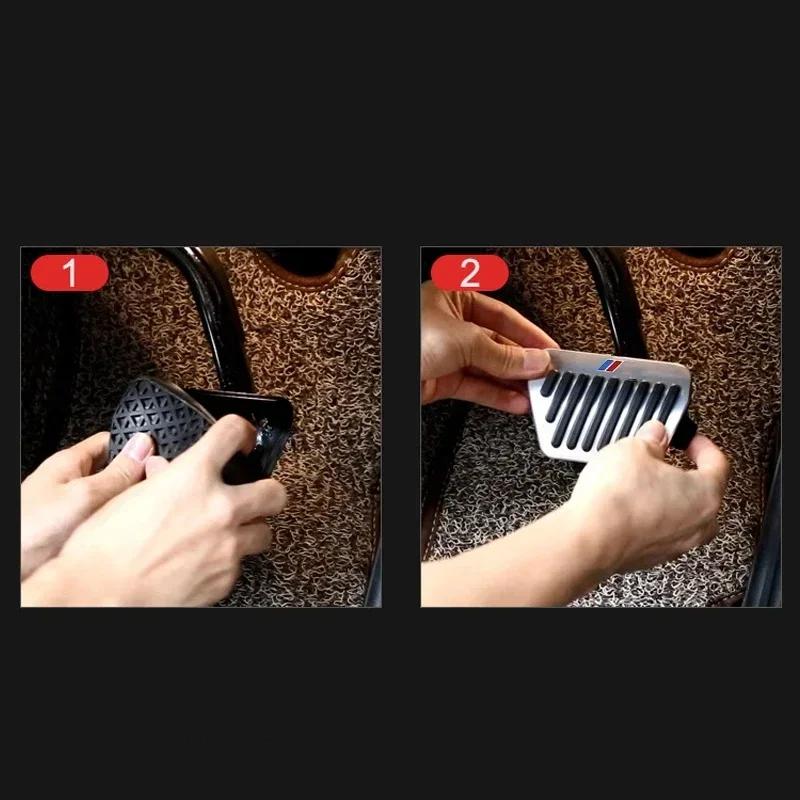Car Accessories Accelerator Brake Foot Rest Pedal Interiors Cover For Bmw X1 X2 X3 X4 X5 X6 3 5 6 7 Series F30 F10 E60 Adornment