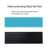 CTRICALVER SSD Cooling 70mm x 22mm x 2280 Black M.2 Heatsink, Anti-Thermal Fins, 4-Pack, 3mm, Aluminum, M.2 Compatible,