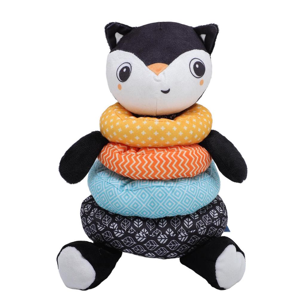 Plush Stacking Rings Baby Toy Soft Machine Washable Learning Stacking Toy for Infants