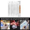 10PCS Wax Carving Tool Set Stainless Steel Dental Instrument Versatile Kit Dental Lab Equipment Dental Tool Set With PU Holder