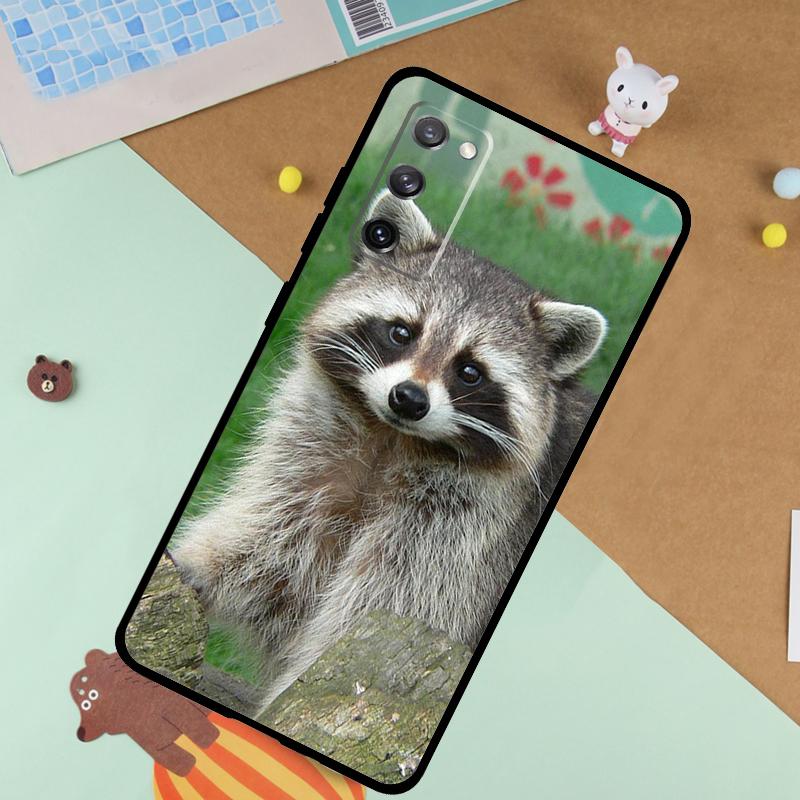 Raccoon Soft Case For Samsung Galaxy S24 Ultra S9 S10 S20 S22 S21 Plus S23 FE S25 Ultra Funda Cover