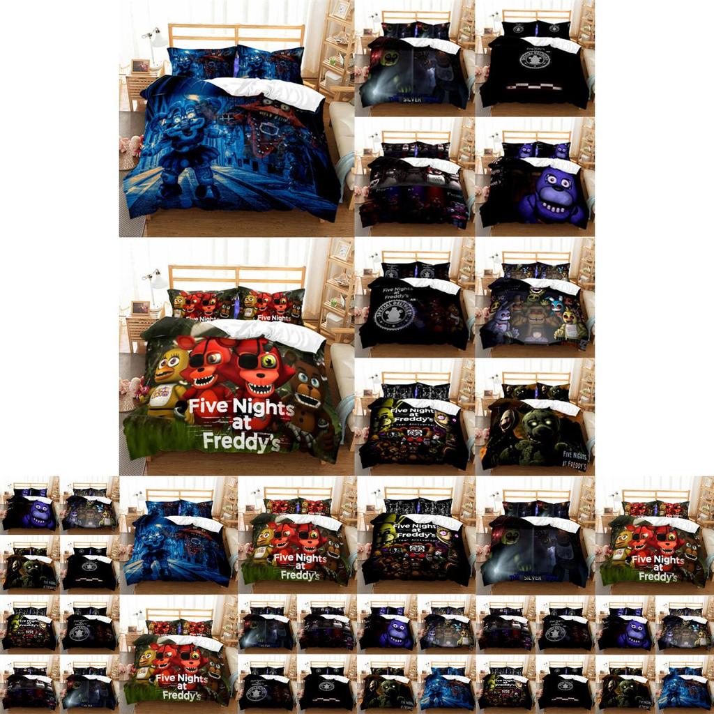 Five At Nights Freddys Cartoon Bear Bedding Set Duvet Cover With Set Pillowcase